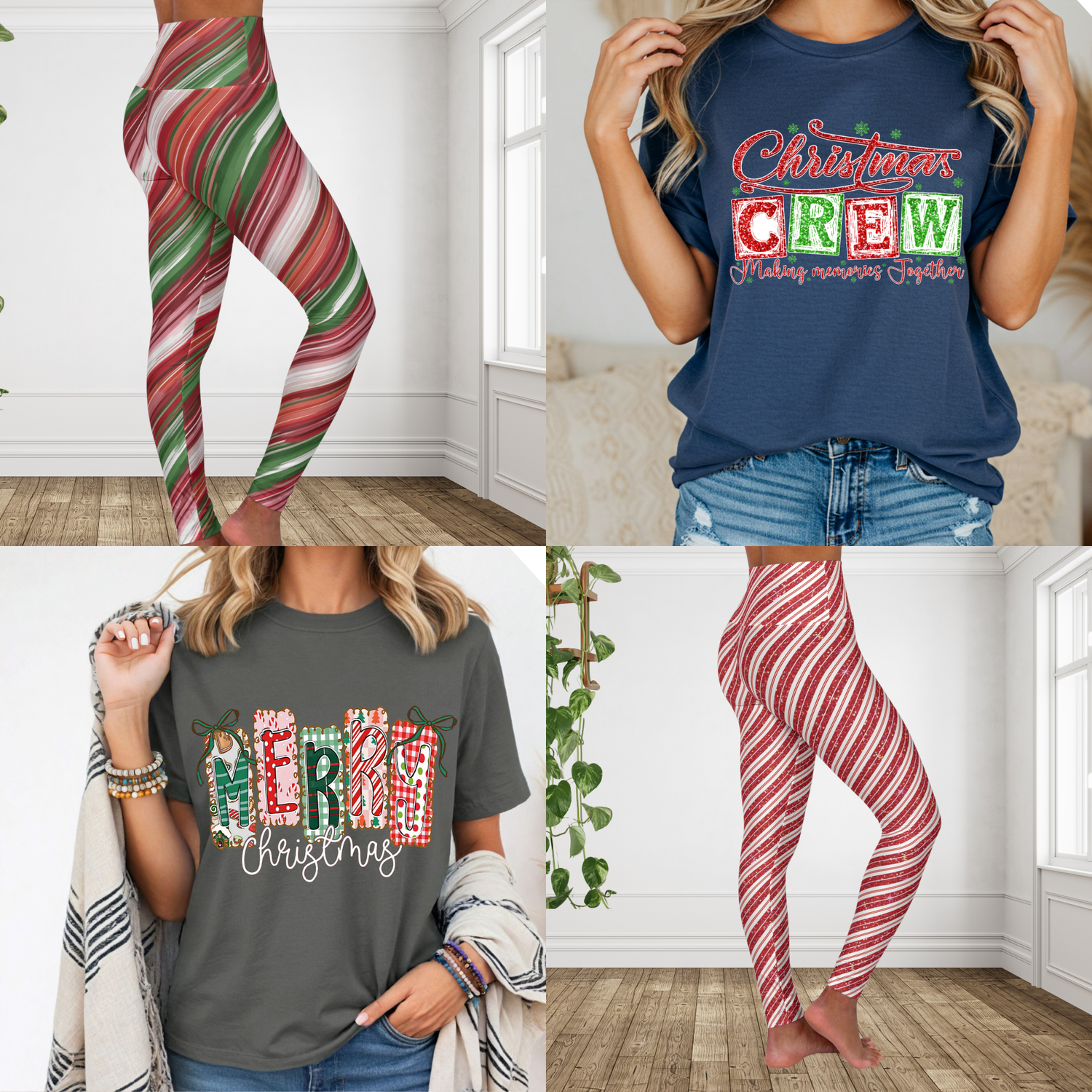 Christmas Tees, Leggings, & PJs