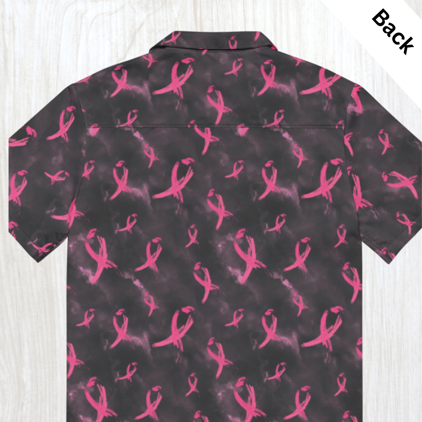 Pink Ribbon Button Up Shirt | Breast Cancer Awareness Hawaiian Shirt | Support Hope Shirt