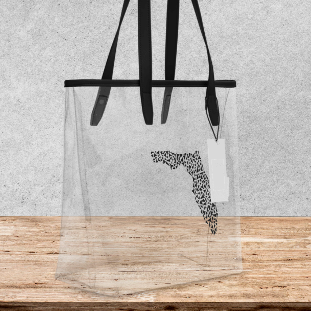 Clear Florida Tote Bag | Stadium Approved Beach Purse, Concert Gameday Travel Bag