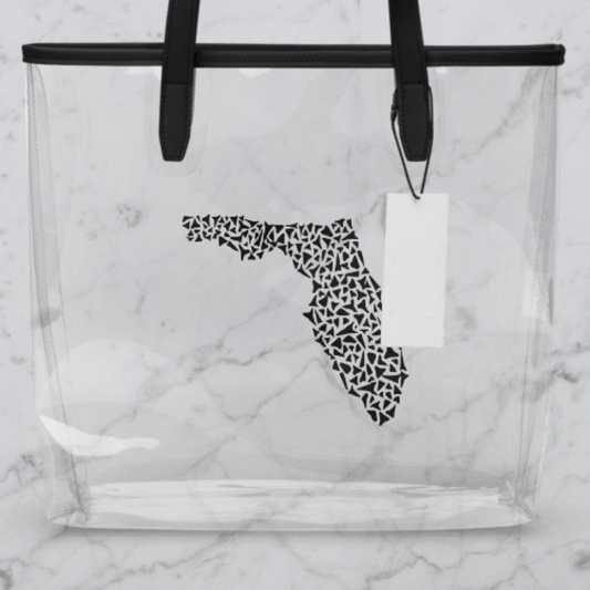 Clear Florida Tote Bag | Stadium Approved Beach Purse, Concert Gameday Travel Bag