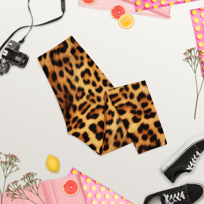Leopard Print Capri Leggings | Womens Animal Print Workout Capris