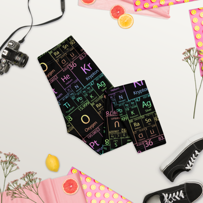 Periodic Table Capri Leggings | Science Teacher Leggings | Chemistry Workout Pants