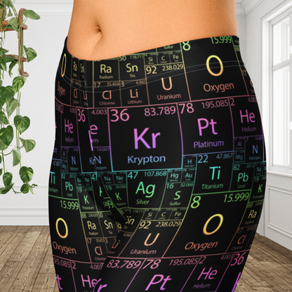 Periodic Table Capri Leggings | Science Teacher Leggings | Chemistry Workout Pants